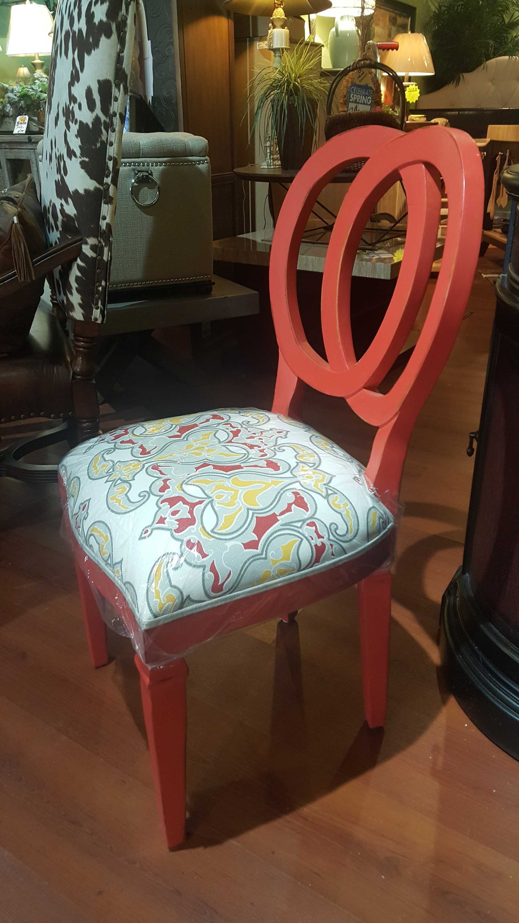 Steven Shell Oso Dining Chairs (Set of 6) Cherry Red Distressed Finish - Furniture on Main