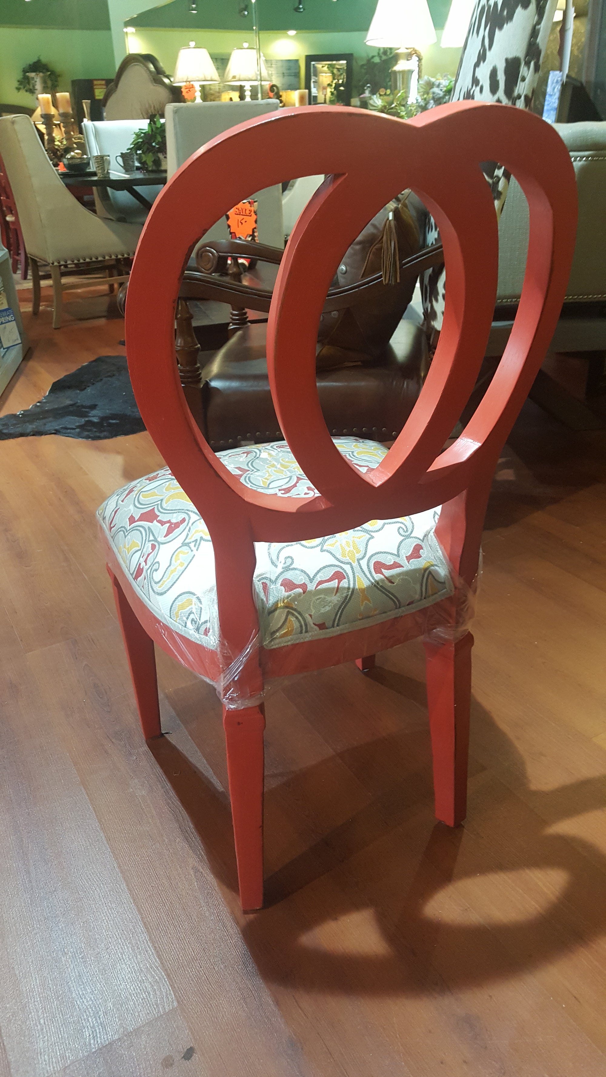 Steven Shell Oso Dining Chairs (Set of 6) Cherry Red Distressed Finish - Furniture on Main