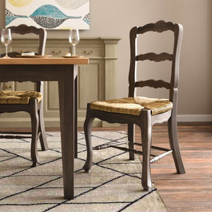 French Country Ladderback Dining Chair Set of 4 Cocoa - Furniture on Main
