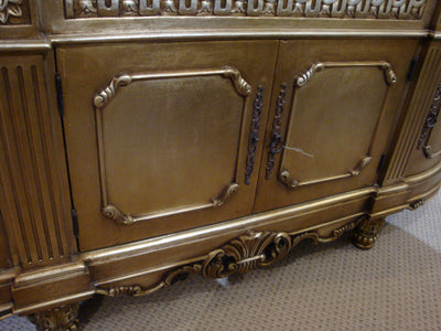 Gold Gilt Double Carved Vanity Marble Top - Furniture on Main