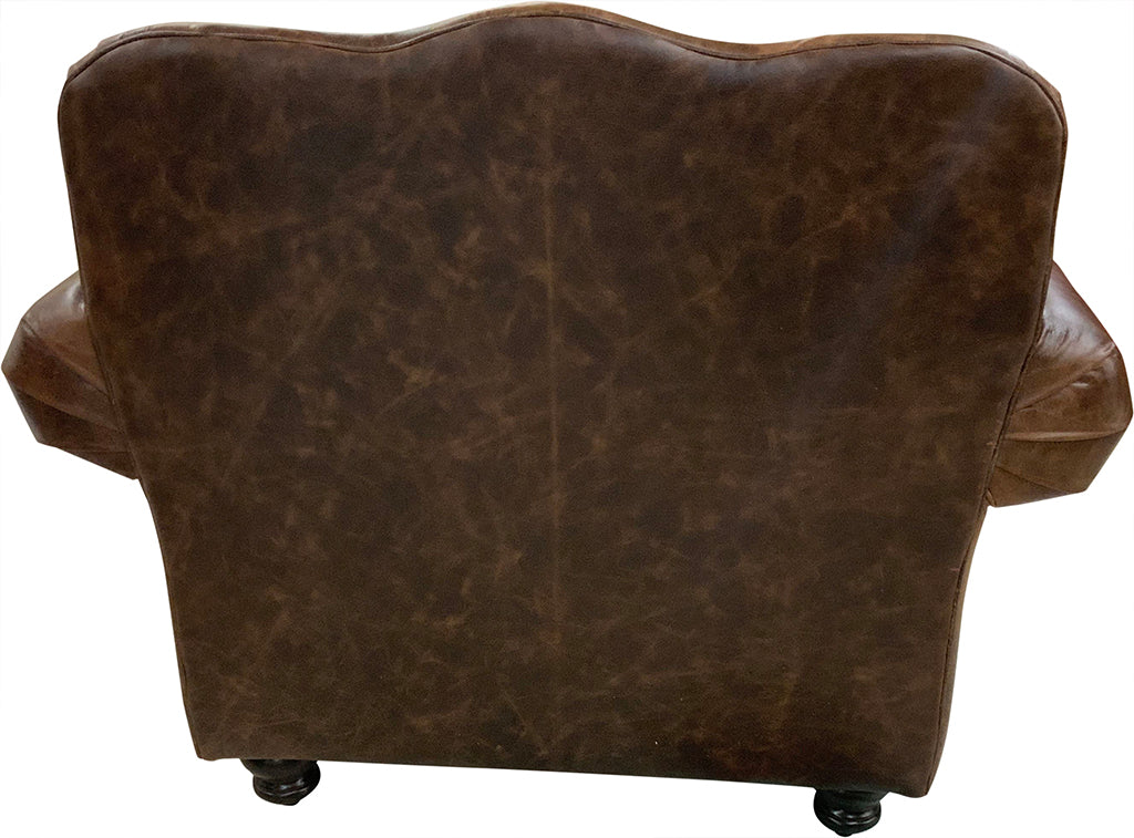 Buffalo Leather Club Chair - Exotic Leathers