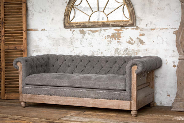 Deconstructed chesterfield deals chair