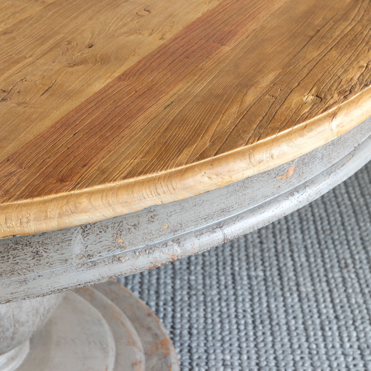 Distressed Reclaimed Farmhouse Dining Foyer Table - Furniture on Main