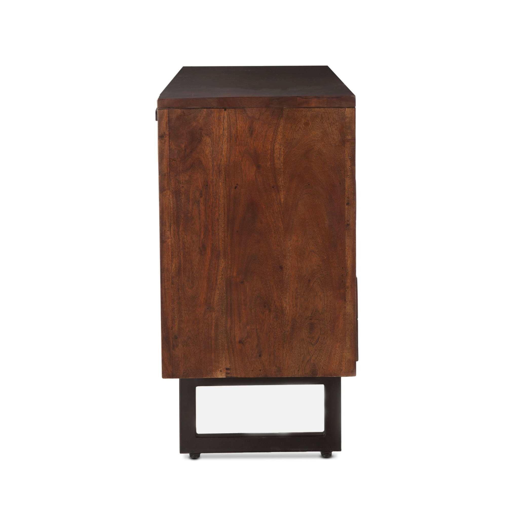 Acacia Wood Faux Live Edge Dresser Walnut Finish - Furniture on Main