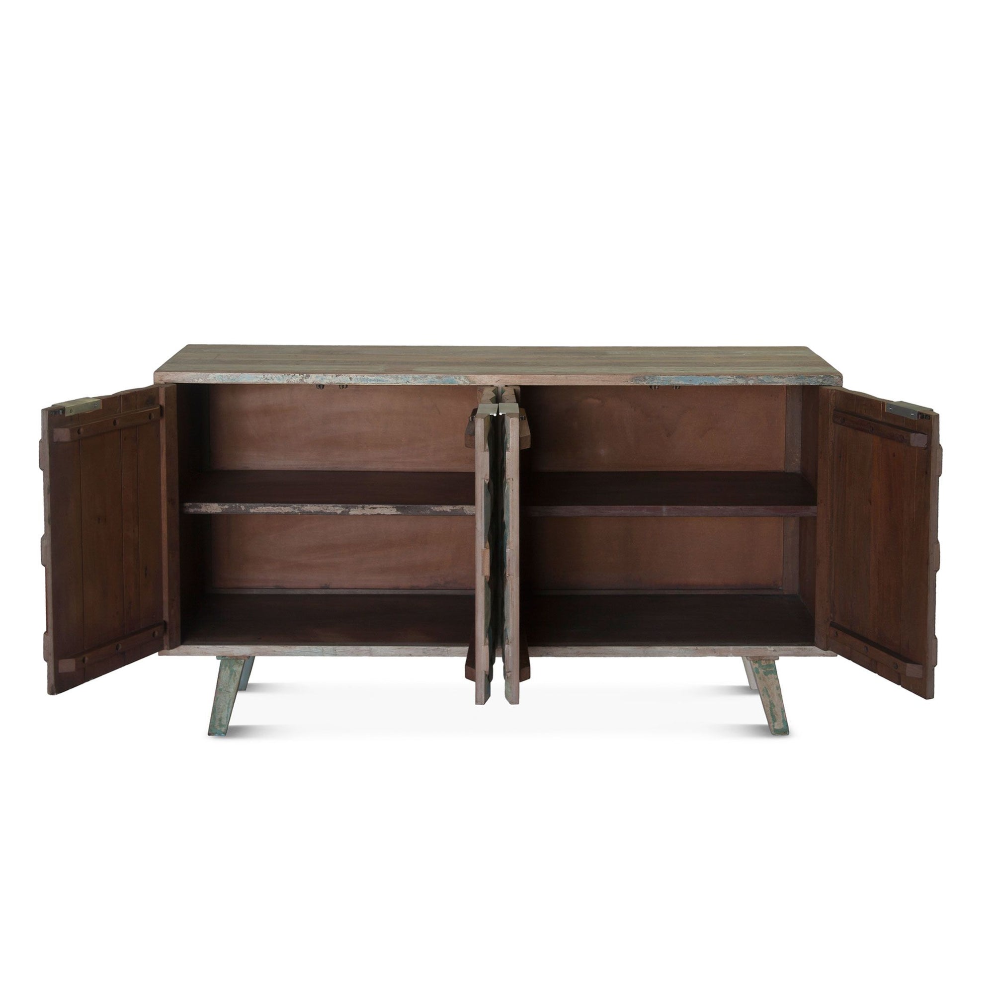 Reclaimed Vintage Teal Sideboard Buffet - Furniture on Main