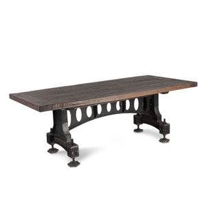 Mill 86" Reclaimed Dining Table Industrial Iron Rectangular - Furniture on Main