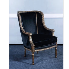 Louis XVI Arm Chair Antiqued Gold - Furniture on Main