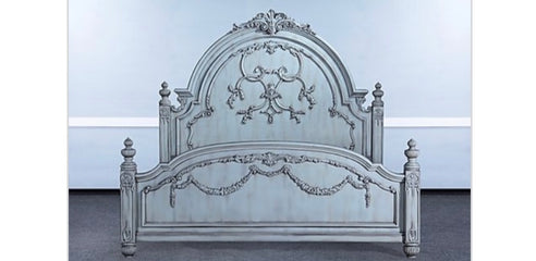 Old World Classic Queen Bed Turquoise - Furniture on Main