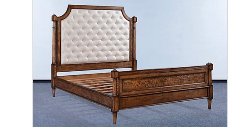 Button Tufted Upholstered Classic King Bed - Furniture on Main