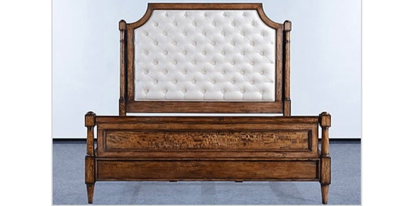Button Tufted Upholstered Classic King Bed - Furniture on Main