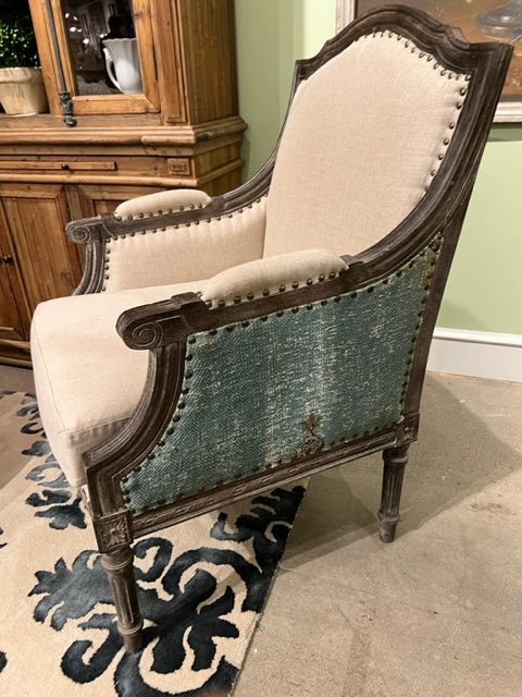 Simone Upholstered Bergere Arm Chair
