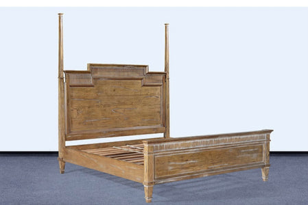 Windsor King Bed Beachwood - Furniture on Main