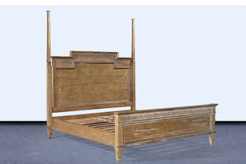 Windsor King Bed Beachwood - Furniture on Main