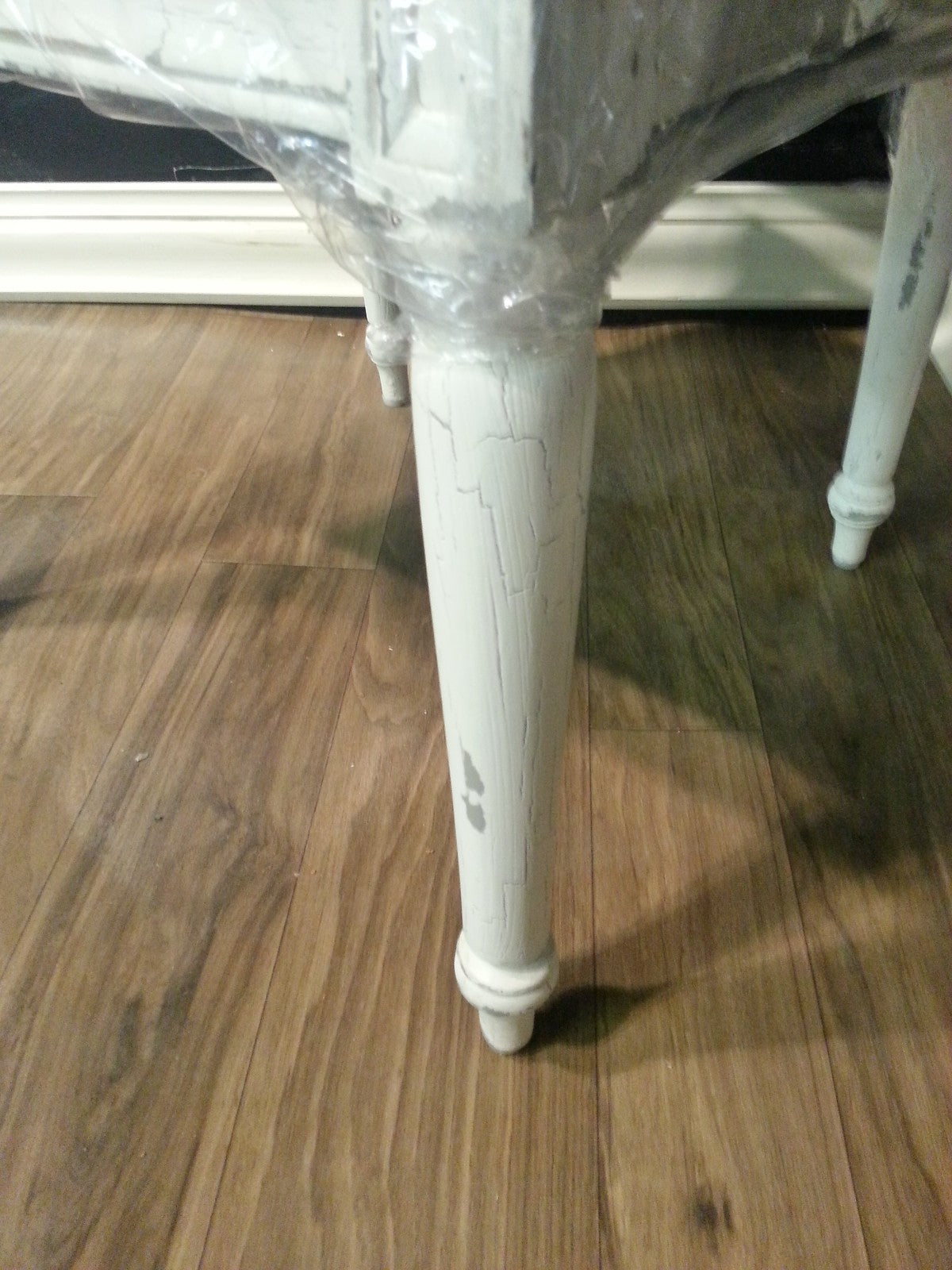 Steven Shell London Dining Chair w/ Lion Head White Crackle Gothic Set ...