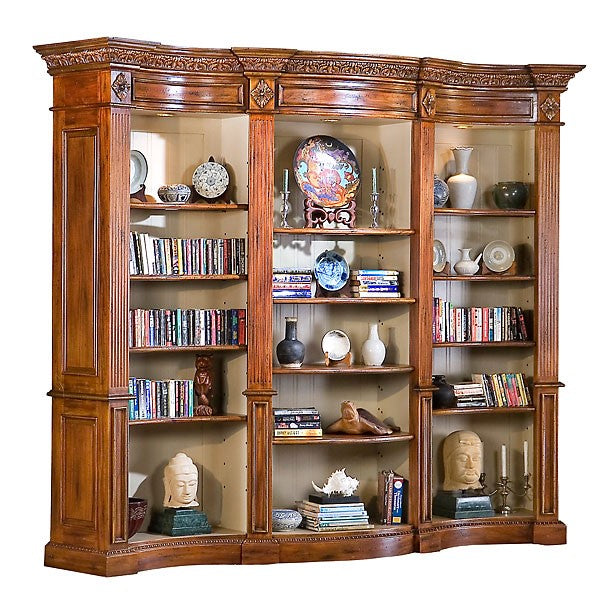 Windsor Curved Library Bookcase Display Cabinet - Furniture on Main