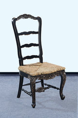 Farmhouse Tall Back Side Chair Black Set of 4 - Furniture on Main