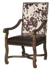 Faux Cowhide Ranch Arm Chair - Furniture on Main
