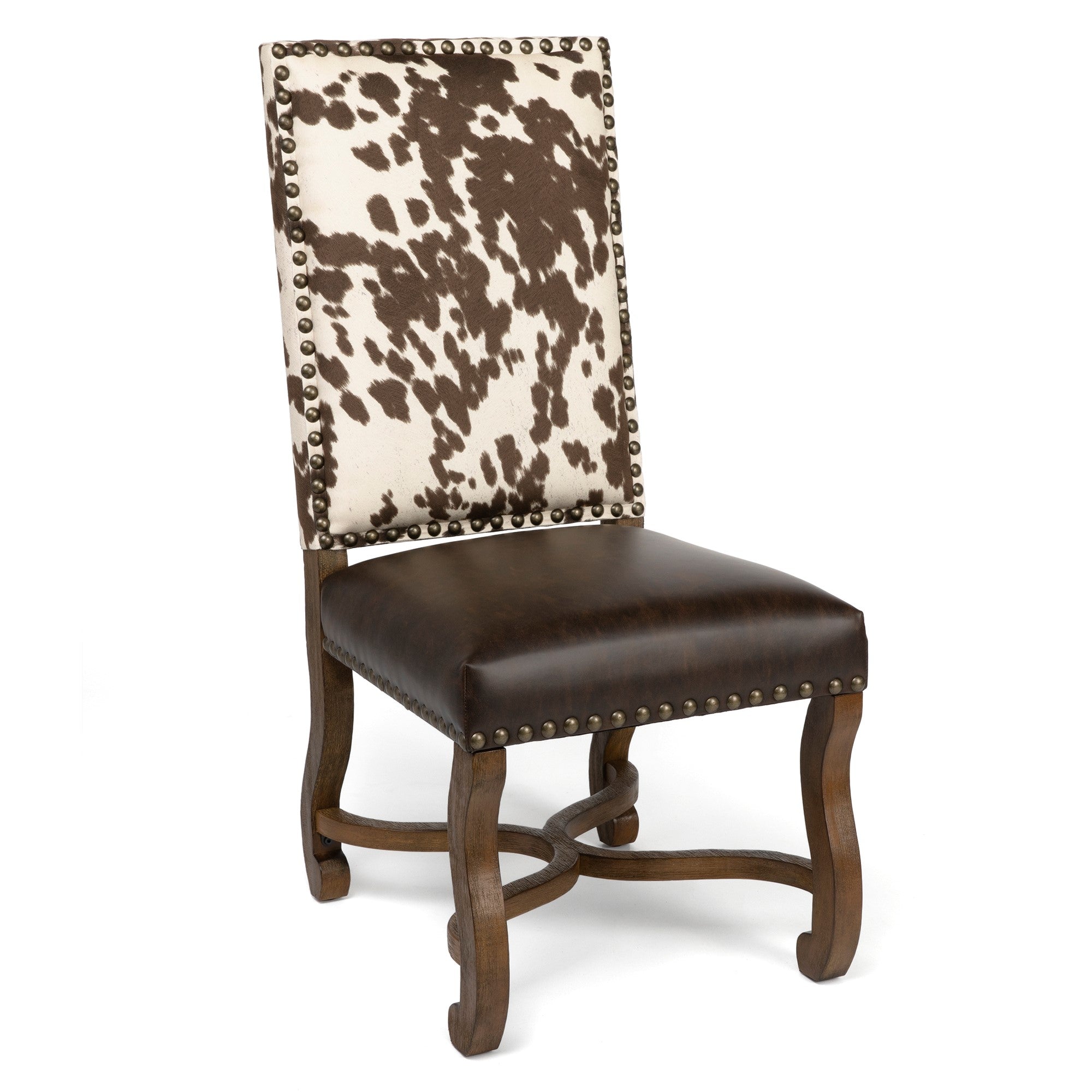 Faux Cowhide Ranch Side Chair - Furniture on Main