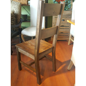 Farmhouse Ladderback Dining Chair Rustic Pecan Set of 4 - Furniture on Main