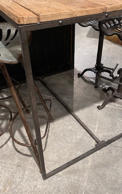 Industrial Farmhouse Kitchen Island - Furniture on Main