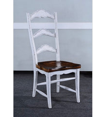Rustic Farmhouse White Side Chair Set of 6 - Furniture on Main
