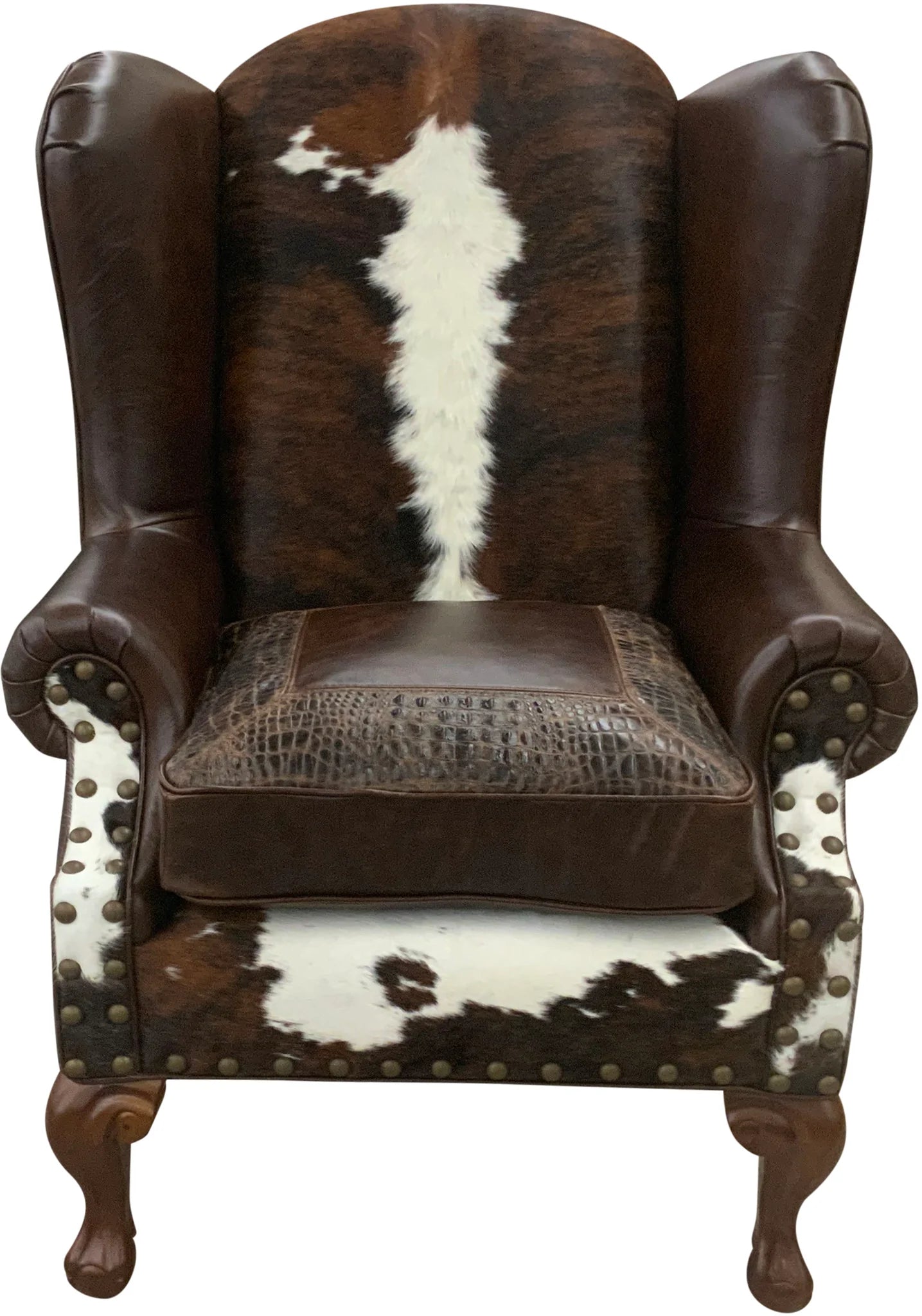 Santa Fe Wing Back Chair Exotic Leathers