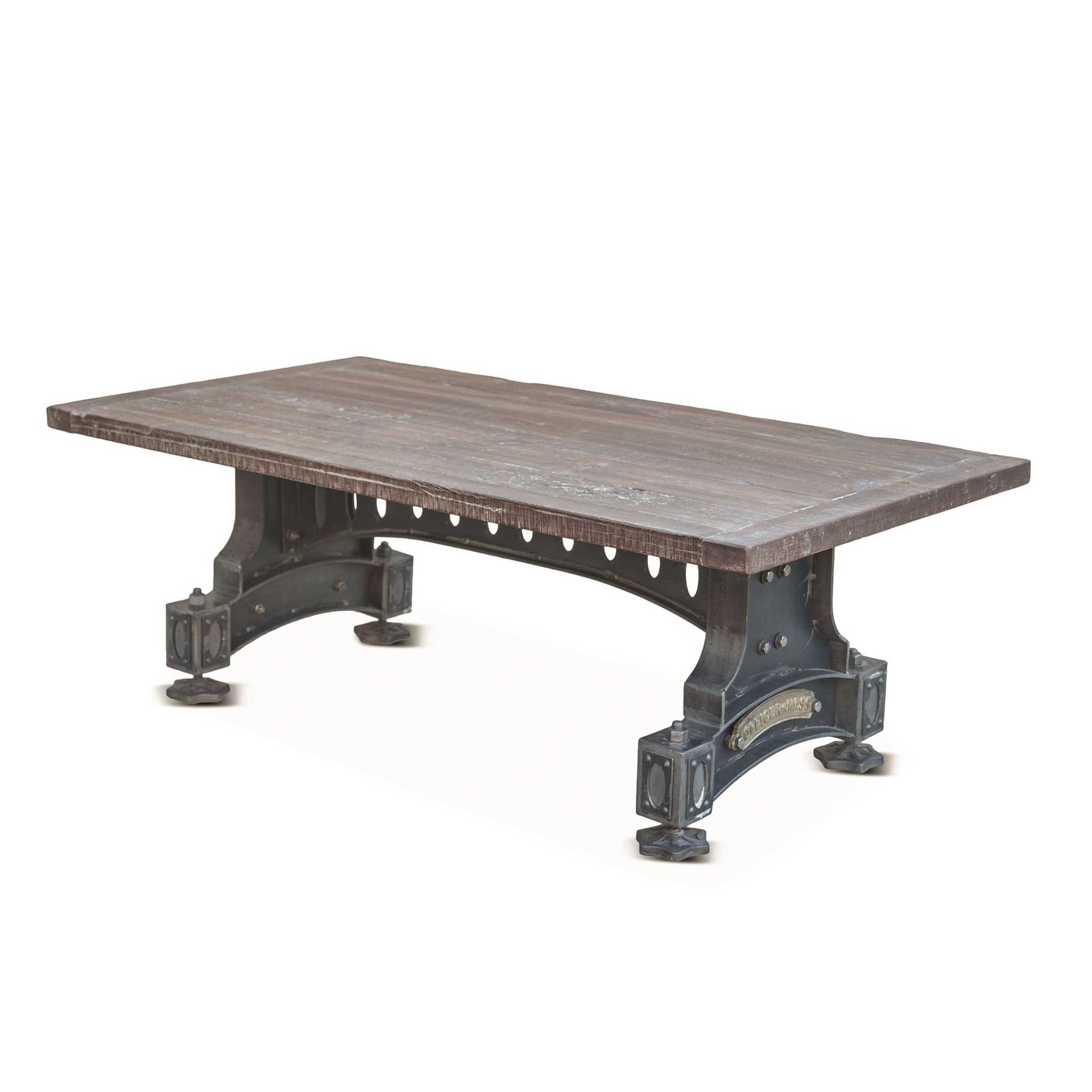 Industrial Teak Reclaimed Wood Coffee Table - Furniture on Main