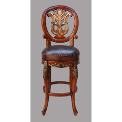 Ornate Hand Carved Barstool Set of 2 - Furniture on Main