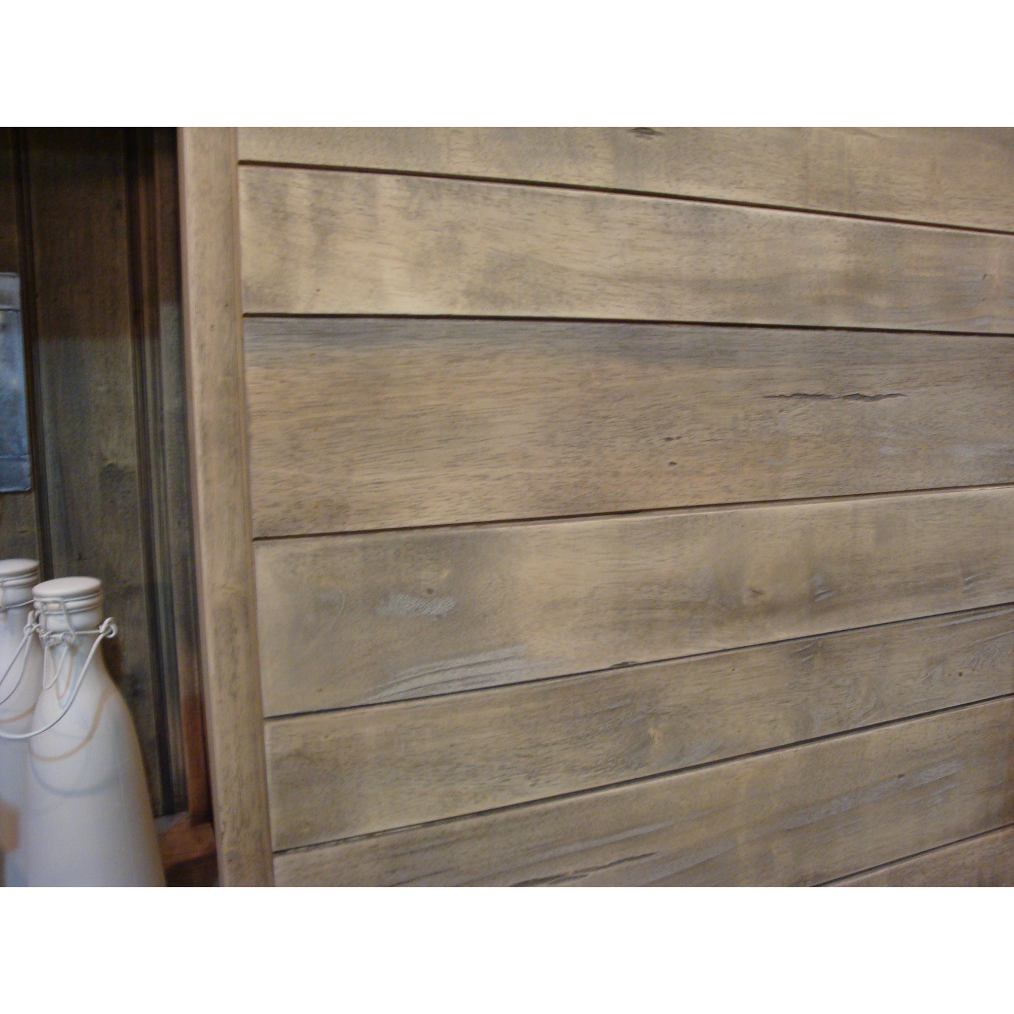 Sliding Barn Door Multi Use Cabinet Driftwood - Furniture on Main