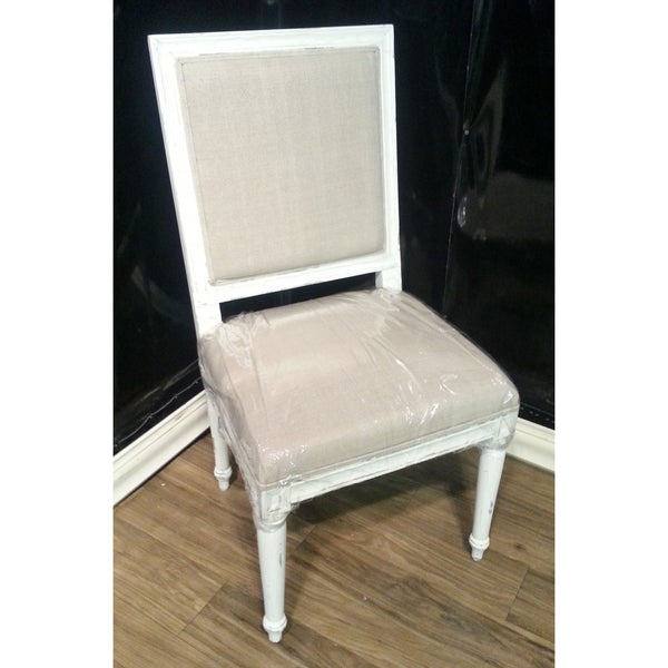 Steven Shell London Dining Chair w/ Lion Head White Crackle Gothic Set ...